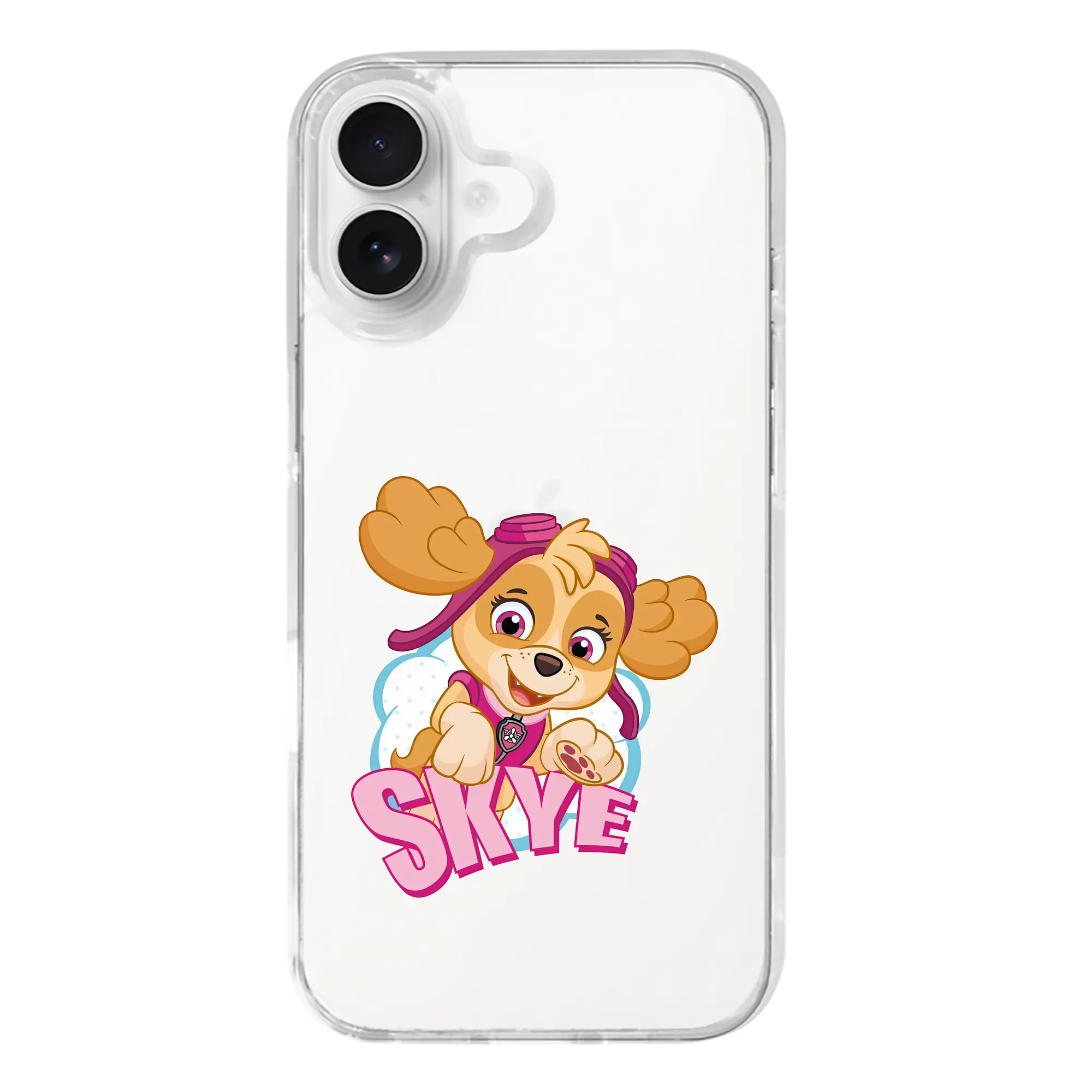 パウ・パトロール グッズ,スカイ - iPhone 17シリーズ 透明スマホケース – 薄型・耐衝撃・精密フィット保護カバー